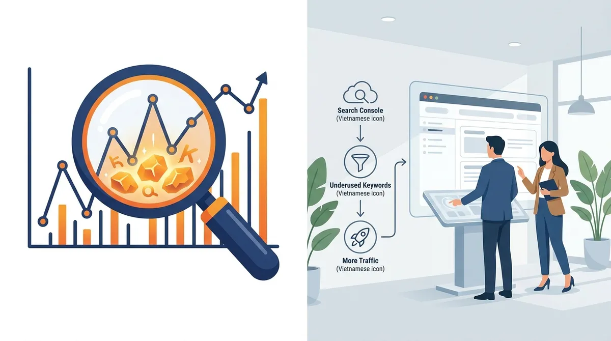 Tìm từ khoá chưa khai thác trong Search Console để tăng traffic