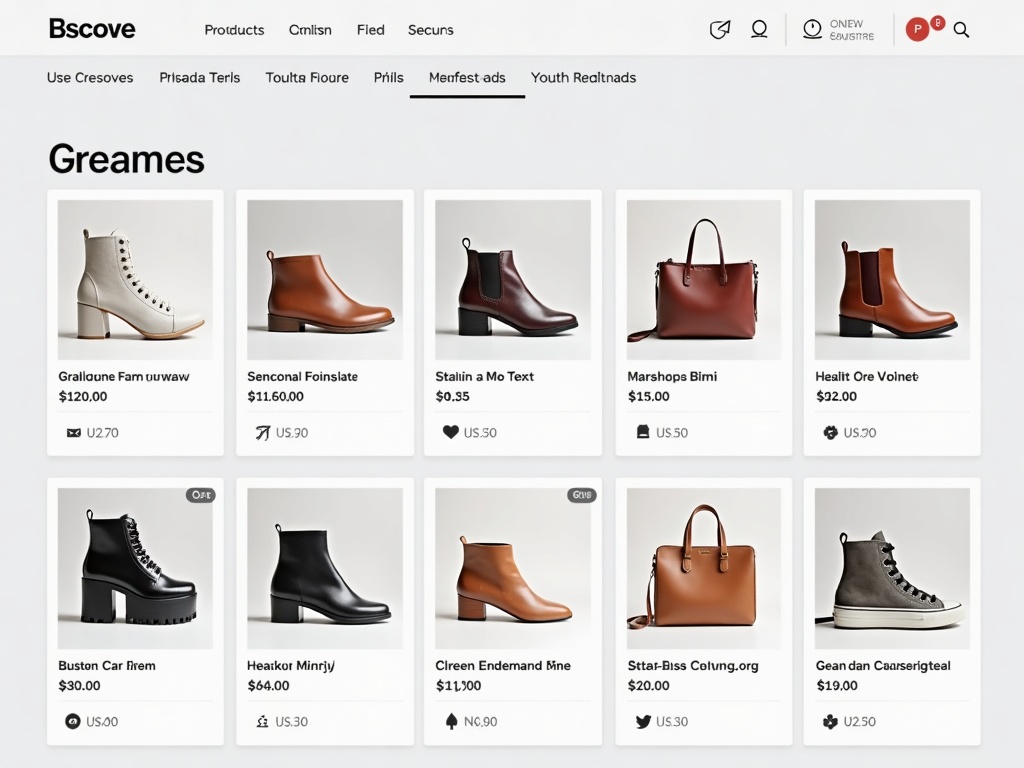 dãy ô sản phẩm Google Shopping với hình và giá