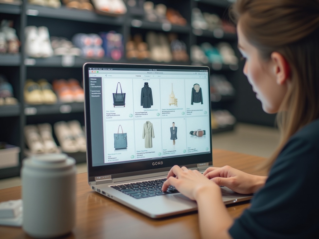 danh mục sản phẩm đang được tải lên và sắp xếp thành feed